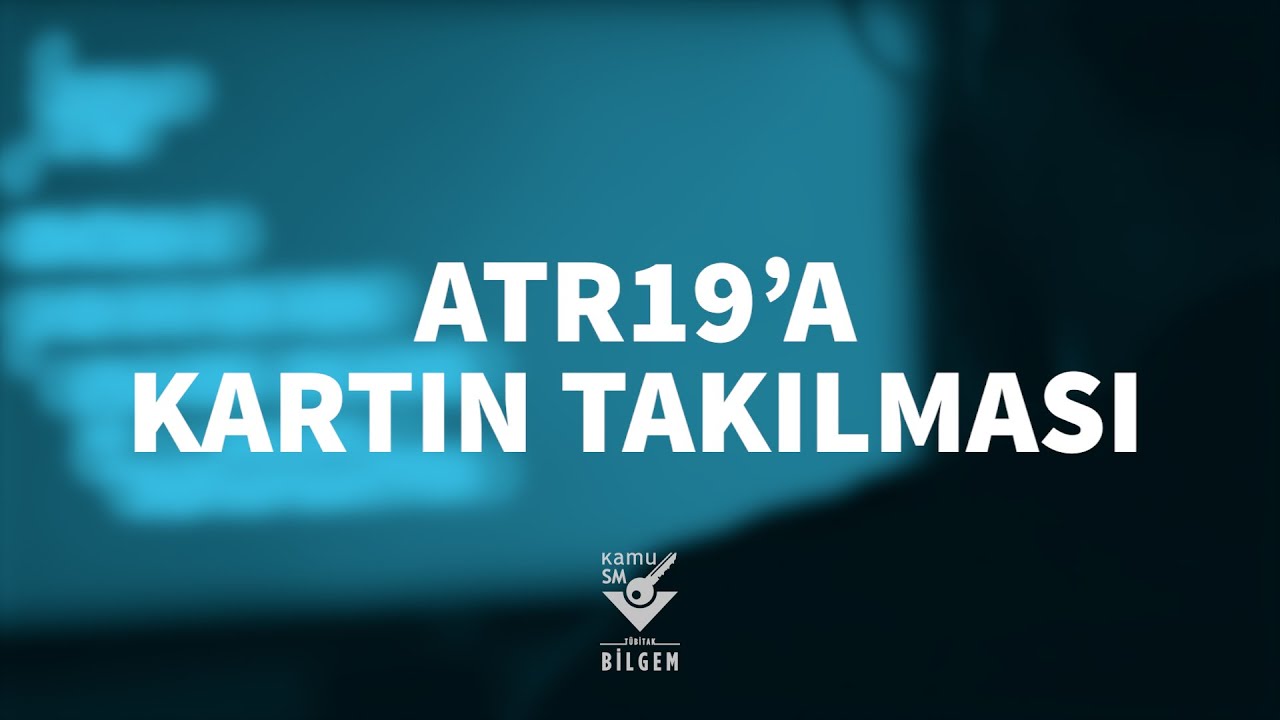 Kamu SM - ATR19 Kart Okuyucuya Akıllı Kart Yerleştirme