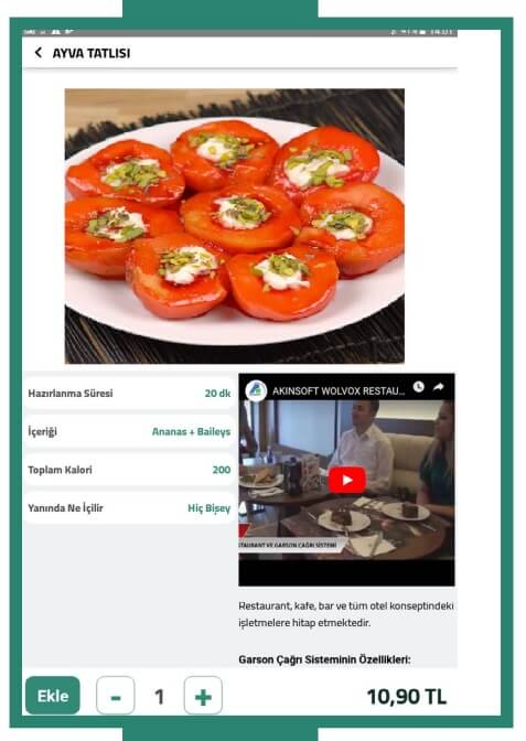 Akınsoft Restoran Tablet